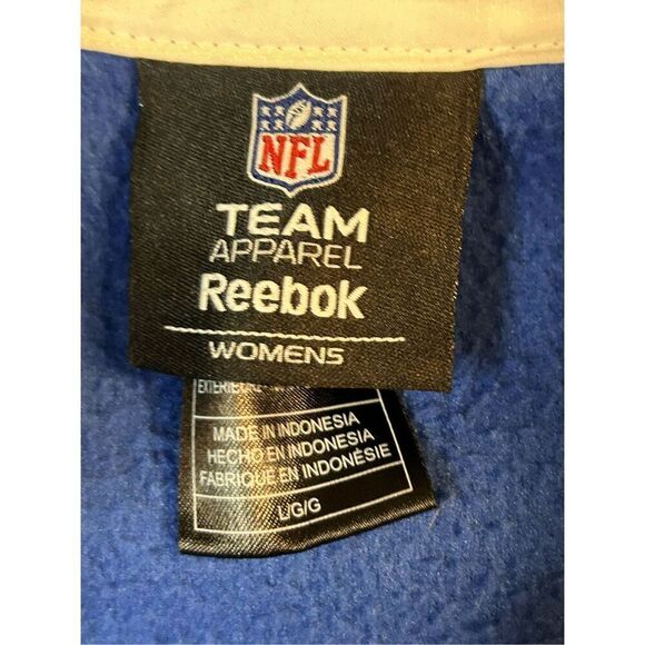 NFL Indianapolis Colts Fleece Reebok Jacket Women's Size Large (4469) - Picture 6 of 8
